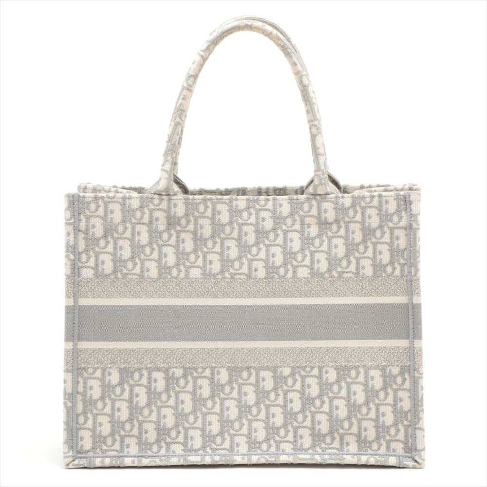 SOLD OUT ❌Christian Dior Medium Book Tote canvass Tote bag Grey - Picture 7 of 12
